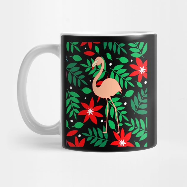 Tropical Flamingo Lovers by SartorisArt1